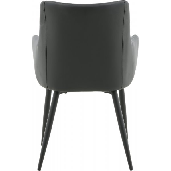 Paolo karmstol - Svart PU Paolo karmstol - Svart PU