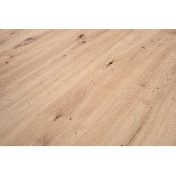 Spisebord 102-142 cm - Håndlaget eik/svart Spisebord 102-142 cm - Håndlaget eik/svart