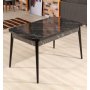Bendir spisebord 132-170 x 76,5 cm - Sort