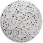 SOHO spisebord 105 cm - Matt svart kryssfot / Terrazzo Cosmos