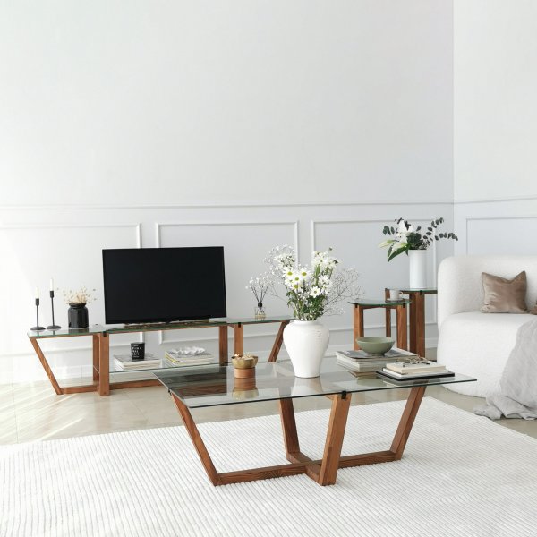 Amalfi sidebord �40/40 cm - Valn�tt