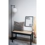 Gulvlampe Rille - Svart/opalhvit