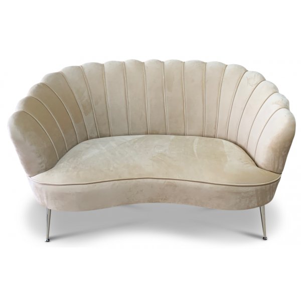 Snckan 2-seter sofa - Beige flyel / Messing