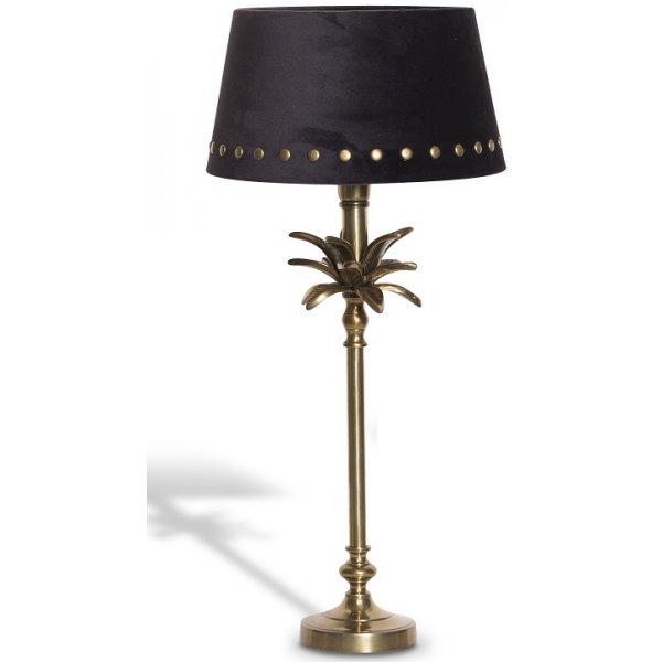 Palmblad Bordlampe 50cm - Messing