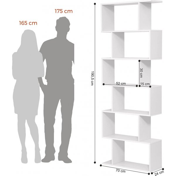 Hektor bokhylle - Hvit Hektor bokhylle - Hvit