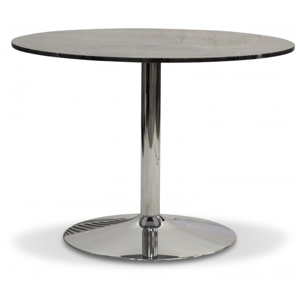 Plaza spisegruppe, marmorbord med 4 st Plaza flyelstoler - Rosa/Gr/Krom