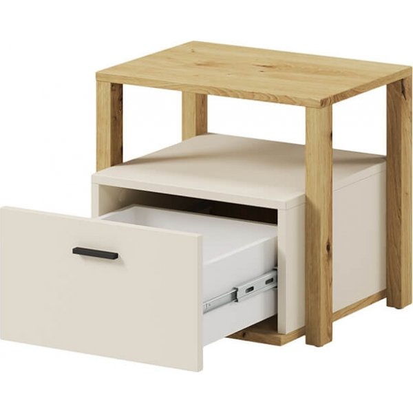 Lenny nattbord - Artisan eik/beige/trøffel Lenny nattbord - Artisan eik/beige/trøffel