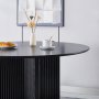 Crossby rundt spisebord Ø120 cm - Sortbeiset eik Crossby rundt spisebord Ø120 cm - Sortbeiset eik