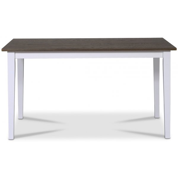 Skagen spisebord 140x90 cm - brunoljet eik / Hvit