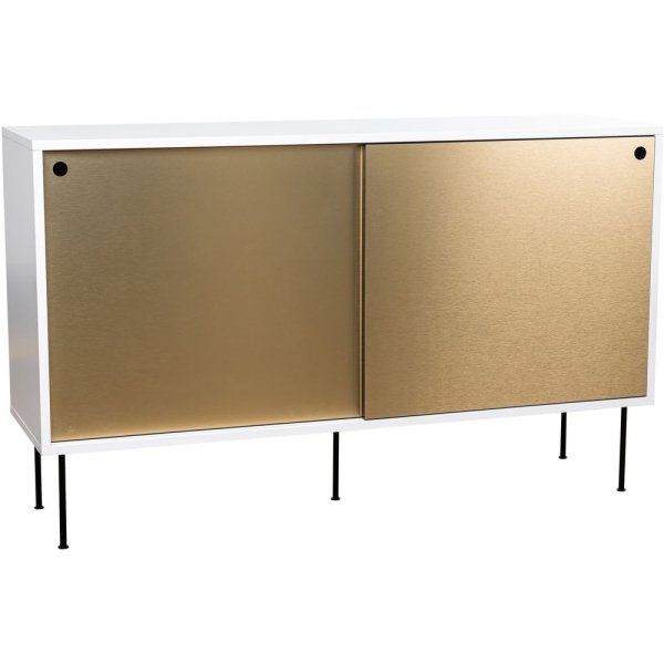 Volume sidebord 132 cm - Hvit/messing Volume sidebord 132 cm - Hvit/messing