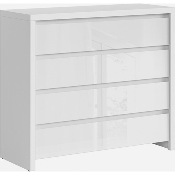 Kaspisk kommode 105 x 92 cm - Blank hvit