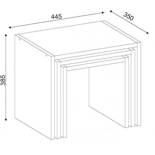 Zariel settbord - Hvit