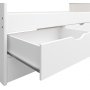 Alba seng med oppbevaring 90 x 200 cm - Hvit