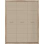 Pontus garderobe - Eik/beige