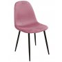 Seat spisegruppe, spisebord med 4 stk Carisma flyelsstoler - Svart/Korall