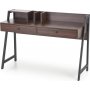Tavolin skrivebord 128x48 cm - Valntt/svart