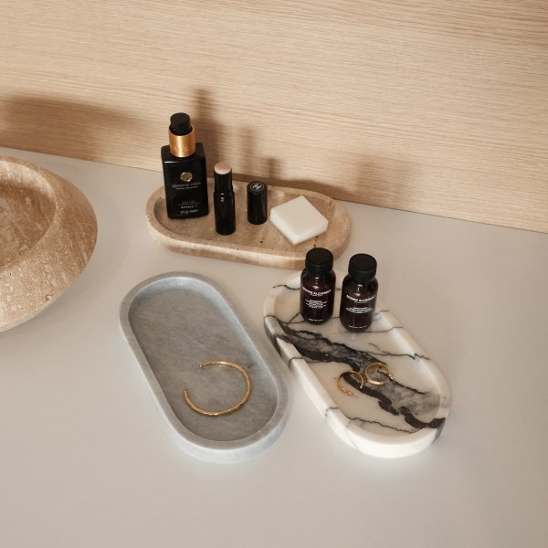 Baderomsfliser i 3 typer marmor - 25 x 12 x 2 cm Baderomsfliser i 3 typer marmor - 25 x 12 x 2 cm