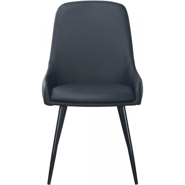 Theo stol - Svart PU + Tekstilrens for mbler