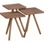 Trippelsett bord 34 x 34 cm - Furu