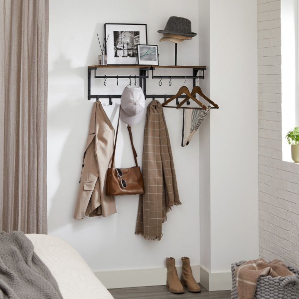 Agust hattehylle - Brun/svart Agust hattehylle - Brun/svart