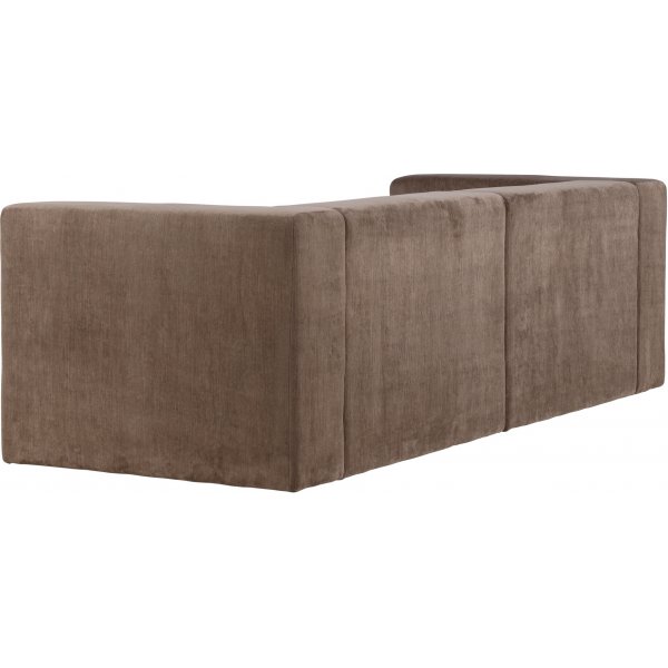 Lumi 3-seters sofa - Brunt lin