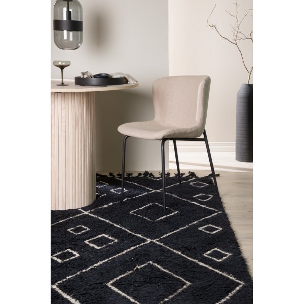 David ullteppe - Svart/hvit David ullteppe - Svart/hvit