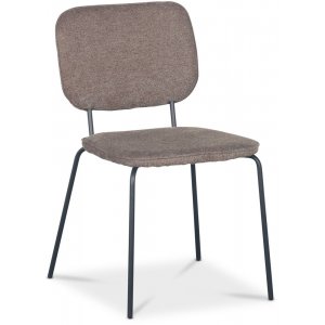 Lokrume stol - Brunt stoff / svart + Mbelftter