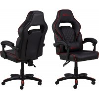 Canyon kontorstol / gaming stol - Sort PU/rød Canyon kontorstol / gaming stol - Sort PU/rød
