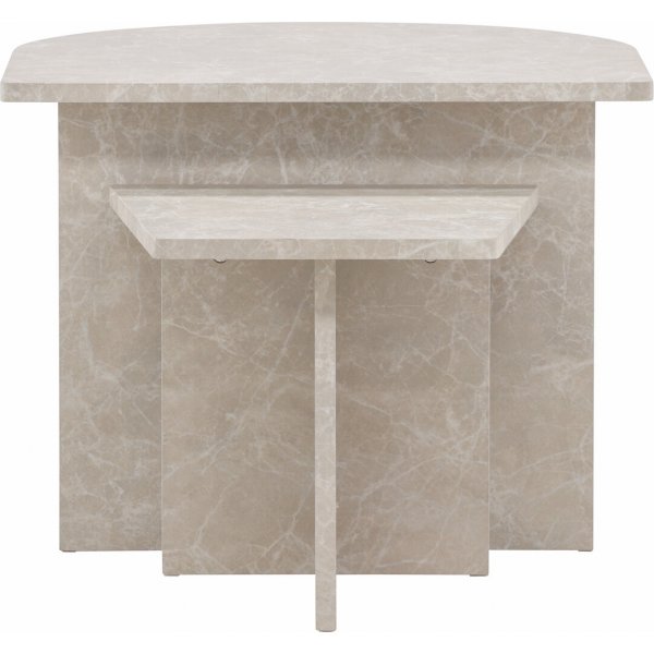 Sala salongbord 40/60 x 40/60 cm - Beige marmorlook Sala salongbord 40/60 x 40/60 cm - Beige marmorlook
