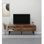Tea media benk - Lys valntt/beige