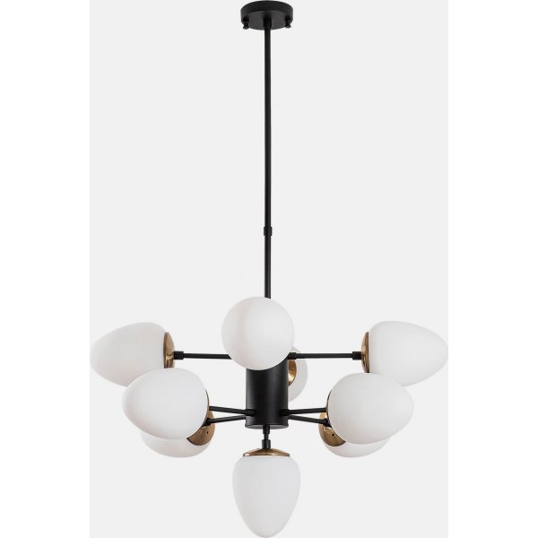 Basar taklampe 10315 - Sort/hvit