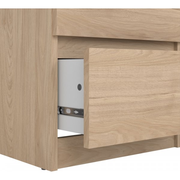 Naia smal kommode med 5 skuffer - Hickory Naia smal kommode med 5 skuffer - Hickory