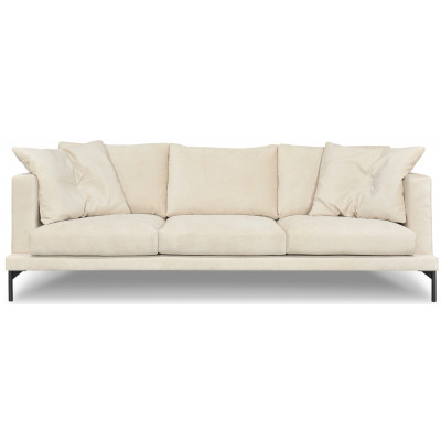 Davis 3-seters sofa - Beige (Chenille stoff) + Mbelpleiesett for tekstiler