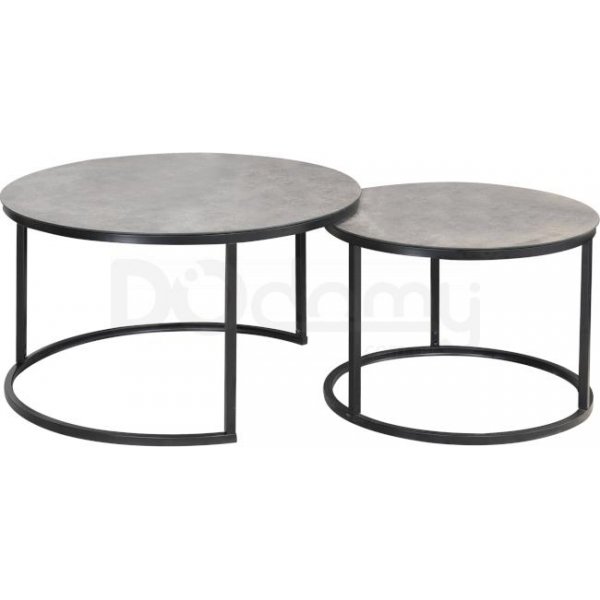 Harrisburg salongbord 80 x 80 cm - Grå/svart Harrisburg salongbord 80 x 80 cm - Grå/svart