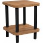 Juno sidebord 35 x 35 cm - Sort/furu