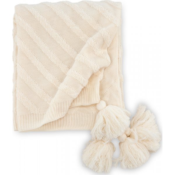 Lo pledd, 130x170 cm - Hvit Lo pledd, 130x170 cm - Hvit