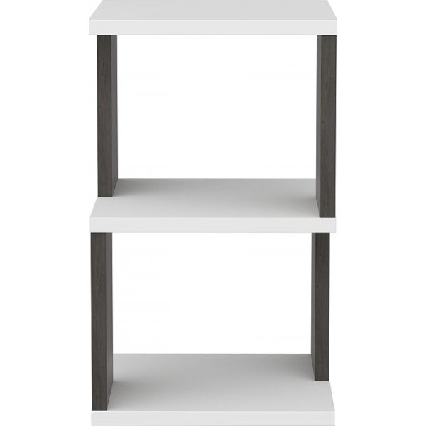 Carter nattbord - Hvit/mørk eik Carter nattbord - Hvit/mørk eik