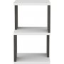 Carter nattbord - Hvit/mrk eik