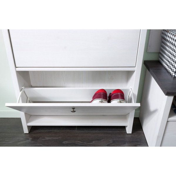 Salvador skoskap - Hvitt/svart