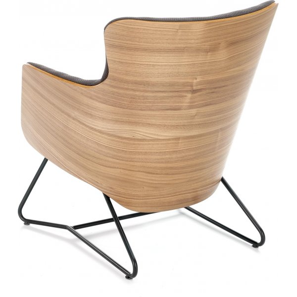 Lenestol Relax - Grå og valnøtt Lenestol Relax - Grå og valnøtt