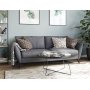 Country 2,5-seter sofa - Gr (stoff) / Svarte ben