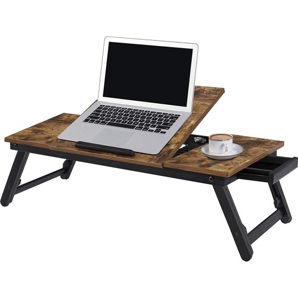 Milea laptopbord - Brun/svart