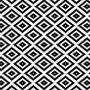 Intersect teppe 120 x 180 cm - Sort/hvitt