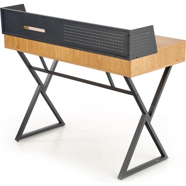 Skrivebord Stalas - Eik og svart Skrivebord Stalas - Eik og svart