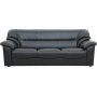 Sofa i svart PVC 3-seter - Dominic Sofa i svart PVC 3-seter - Dominic