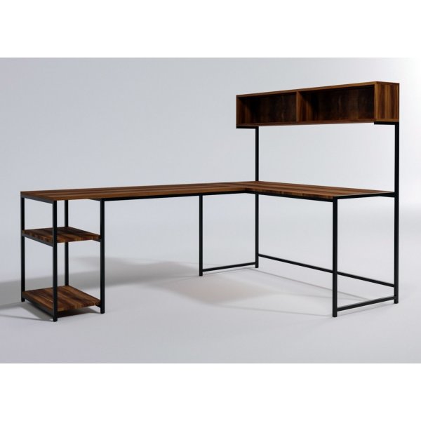 Casino hjørneskrivebord - Valnøtt Casino hjørneskrivebord - Valnøtt