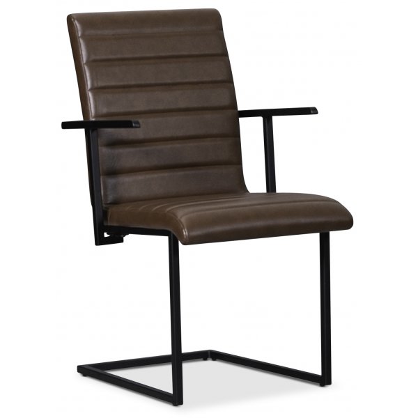 Lazio spisegruppe 195 cm bord med 6 st Lazio stoler - Vintage/Svart Lazio spisegruppe 195 cm bord med 6 st Lazio stoler - Vintage/Svart