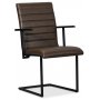 Lazio spisegruppe 195 cm bord med 6 st Lazio stoler - Vintage/Svart