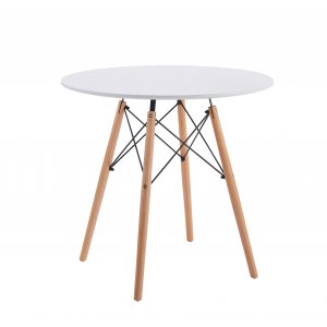 Vilgot rundt spisebord Ø80 cm - Hvit / Tre Vilgot rundt spisebord Ø80 cm - Hvit / Tre