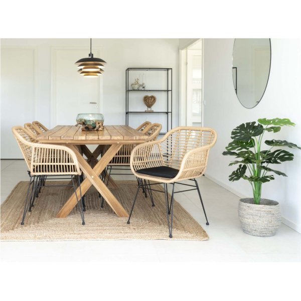 Murcia spisebord - Teak - 200x90x75 Murcia spisebord - Teak - 200x90x75